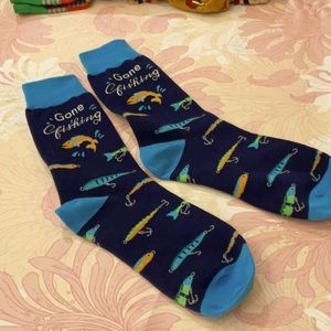 NWOT Mens novelty fish socks